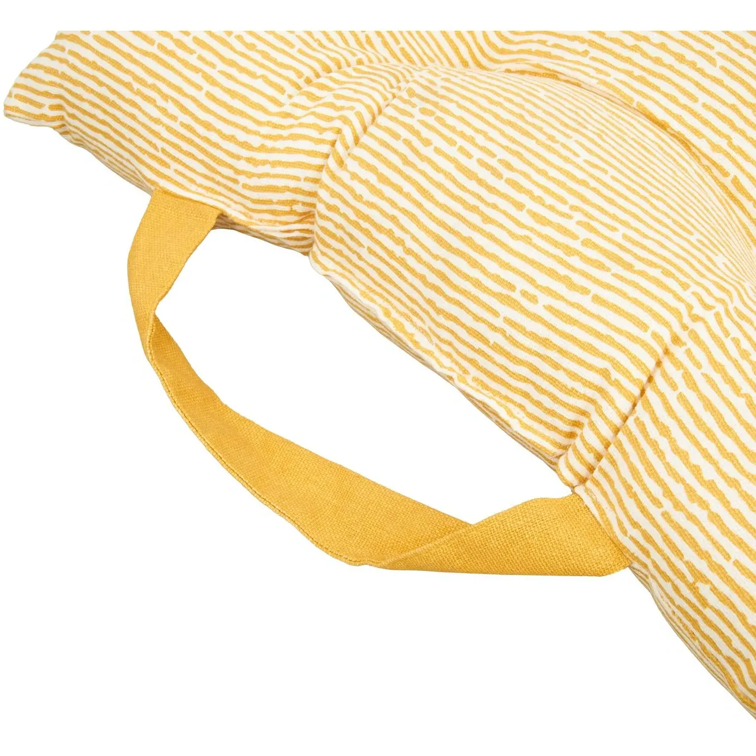 Printed Seat Pad with Handle - Yellow