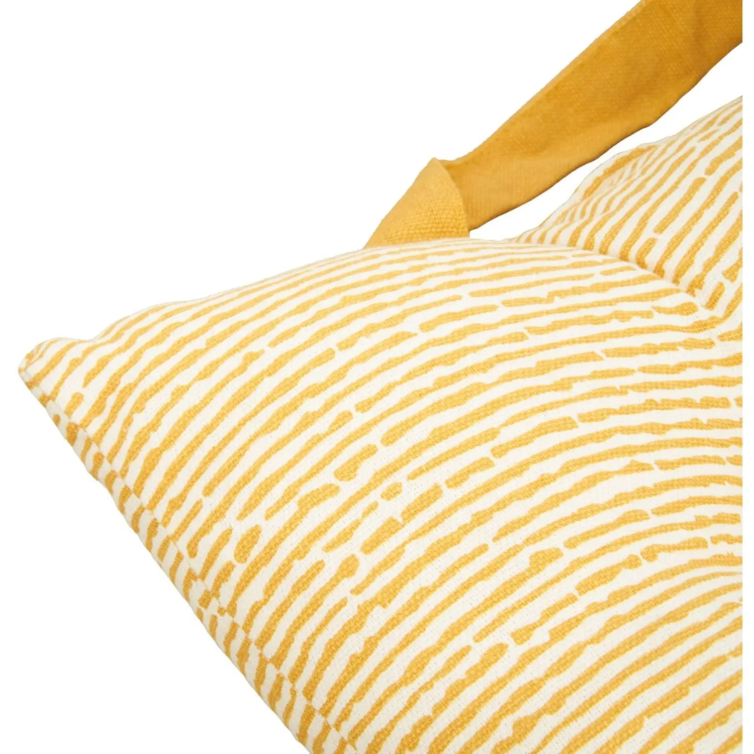 Printed Seat Pad with Handle - Yellow