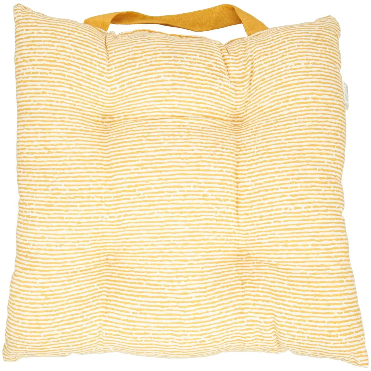 Printed Seat Pad with Handle - Yellow image