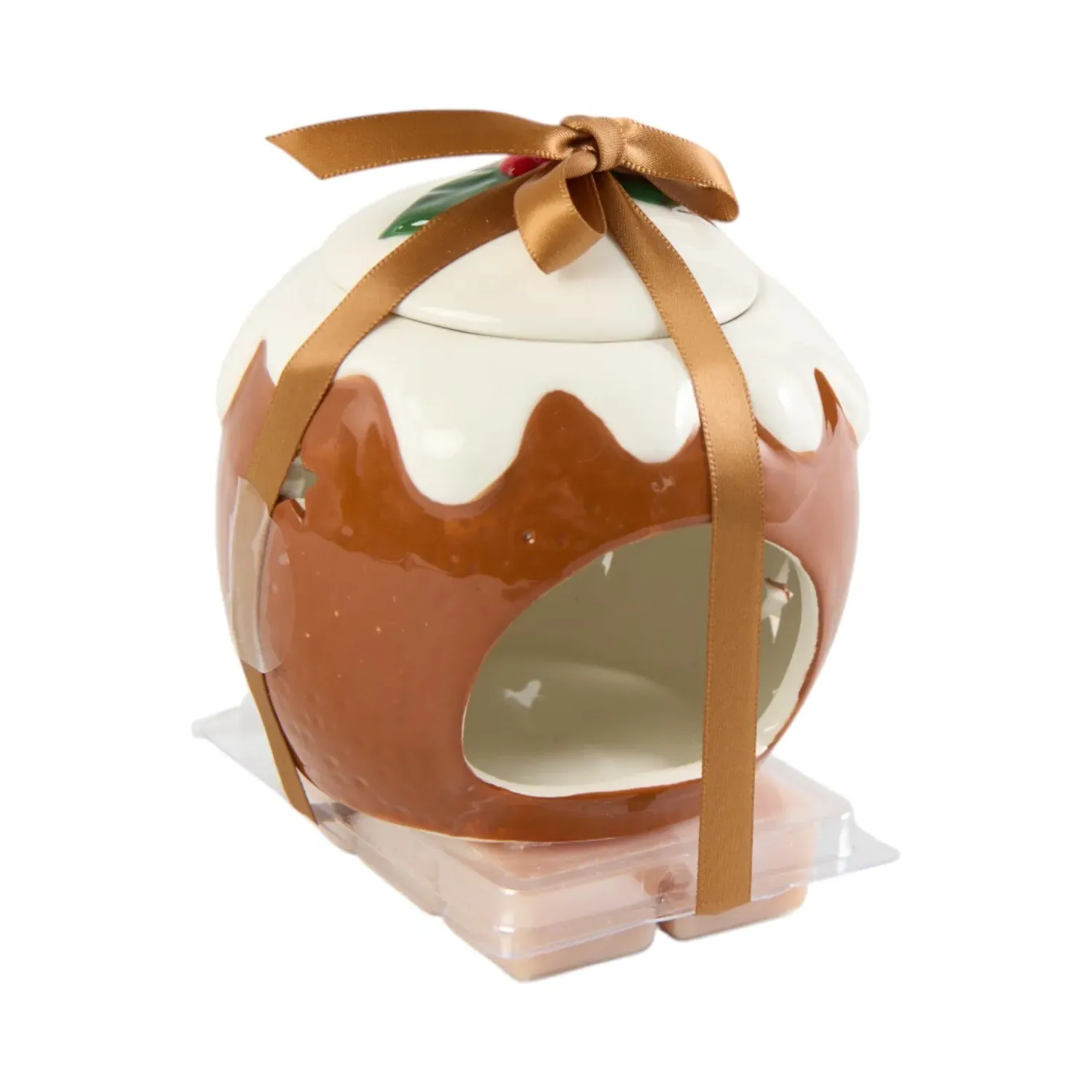 Pudding Wax Burner Set with Star Cut-outs