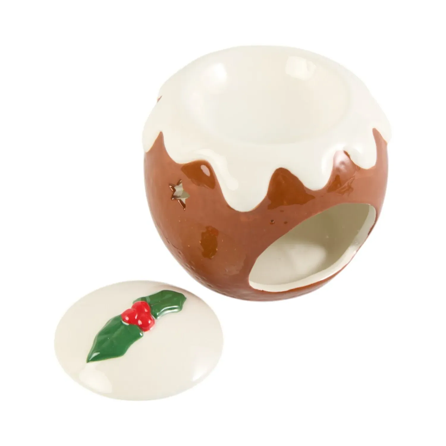 Pudding Wax Burner Set with Star Cut-outs