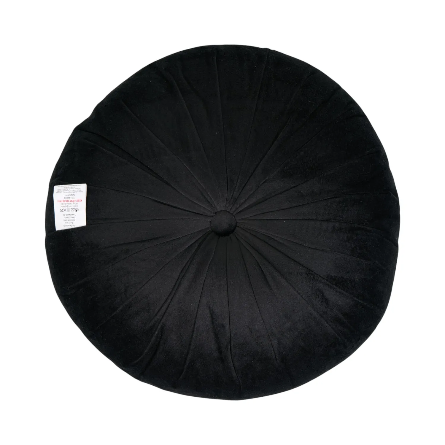 Pumpkin Embellished Cushion - Black