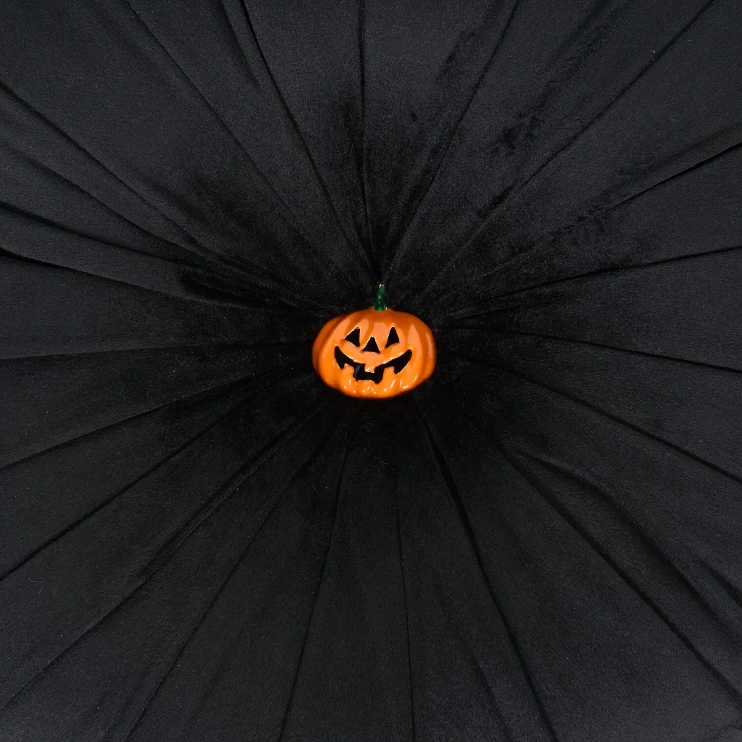 Pumpkin Embellished Cushion - Black