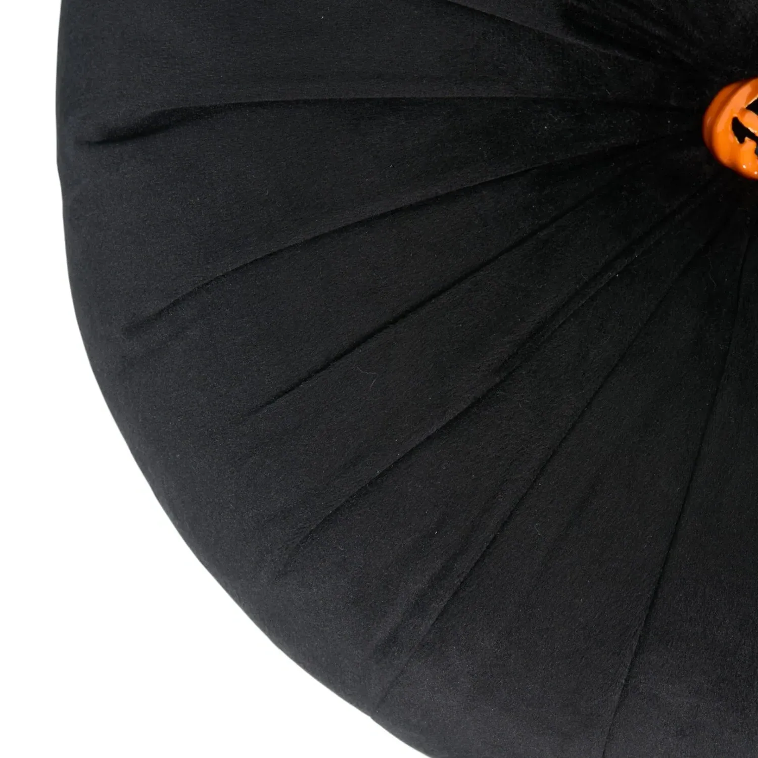 Pumpkin Embellished Cushion - Black