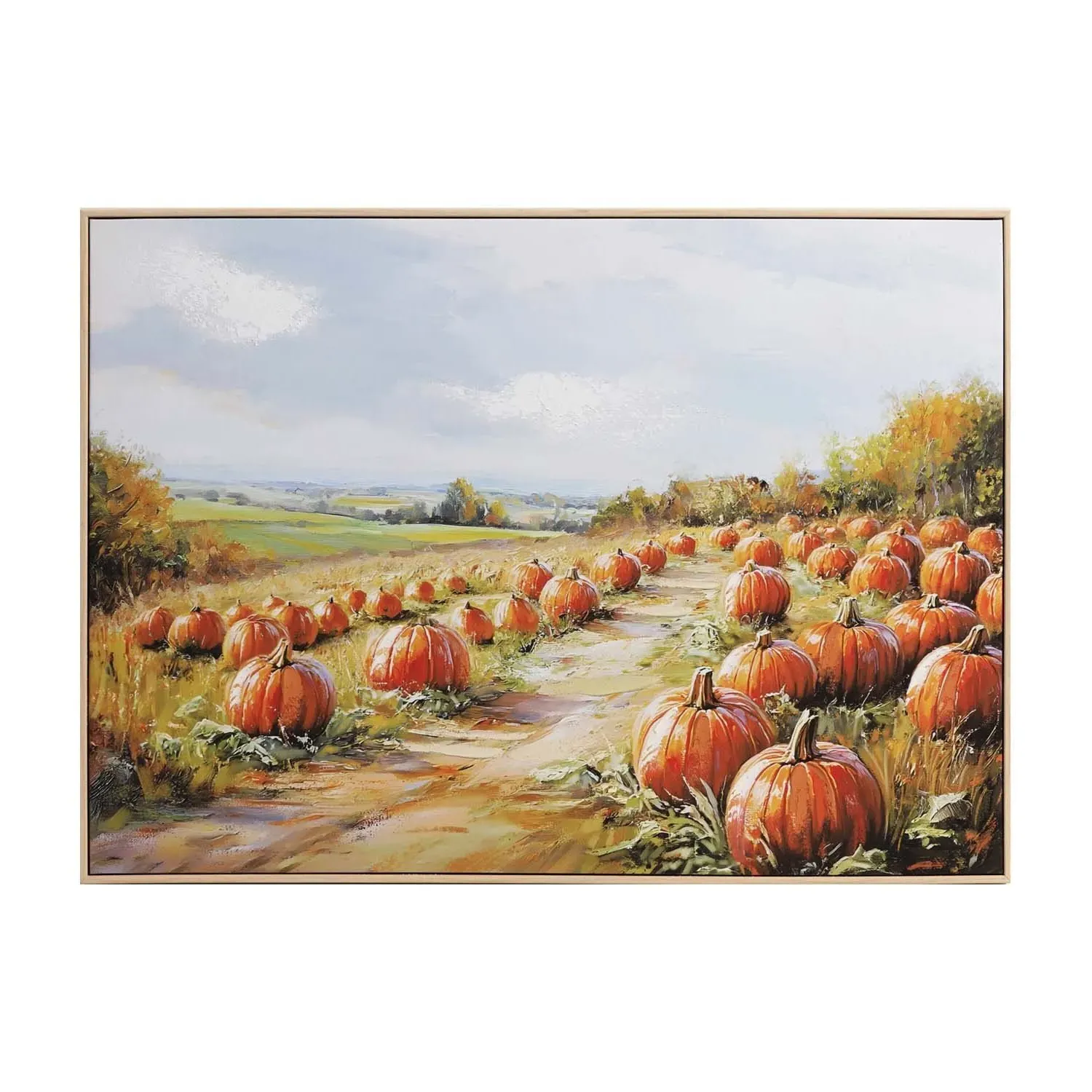 Pumpkin Patch Framed Wall Art - Multicolour image