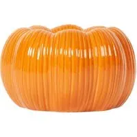 Pumpkin Tealight Holder - Orange and White