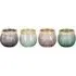 Pure Decor Jewel Candle Holders 4 Pack - Gold, Glass