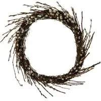 Pussywillow Wreath 60cm - Brown