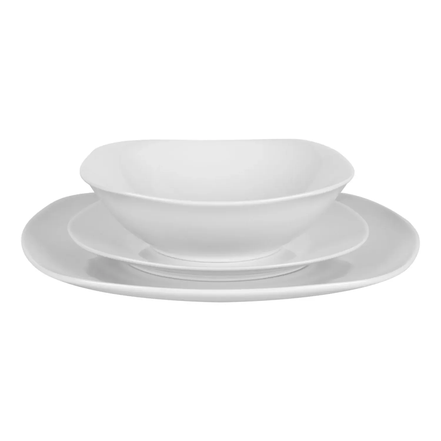 Quadra 12 Piece Dinner Set - White