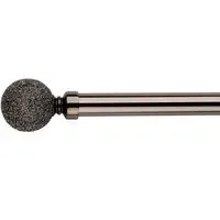 Quartz 120cm Extendable Curtain Pole - Graphite