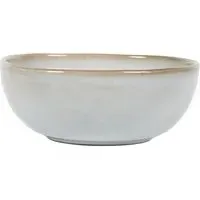 Quartz Reactive Glaze Nibbles Bowl - White