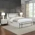 Quinn King Size Bed with Storage - Cream, Velvet