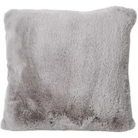 Rabbit Faux Fur Cushion - Grey