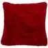 Rabbit Faux Fur Cushion - Red