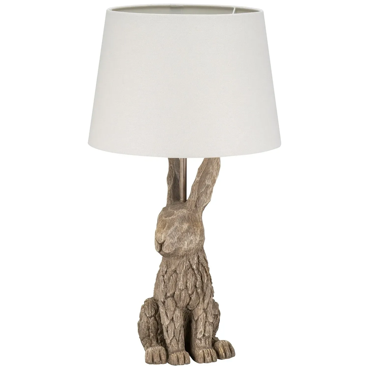 Rabbit Table Lamp - Neutral, Driftwood Effect