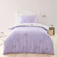 Rainbow Unicorn Duvet Set - Purple