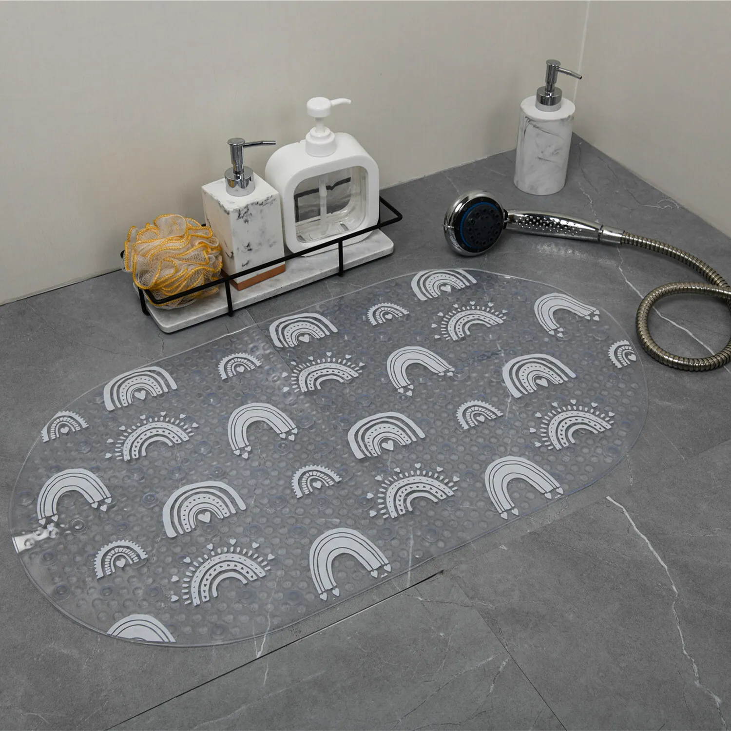 Rainbows PVC Bath Mat