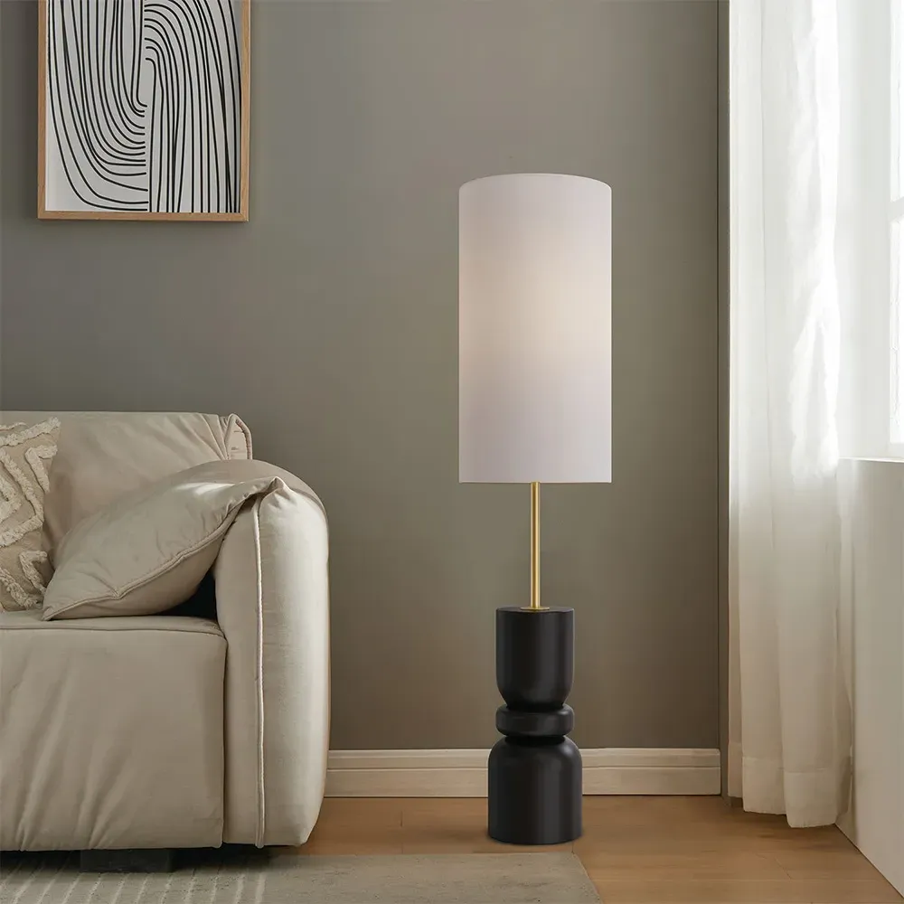 Ramona Floor Lamp - Black, Gold