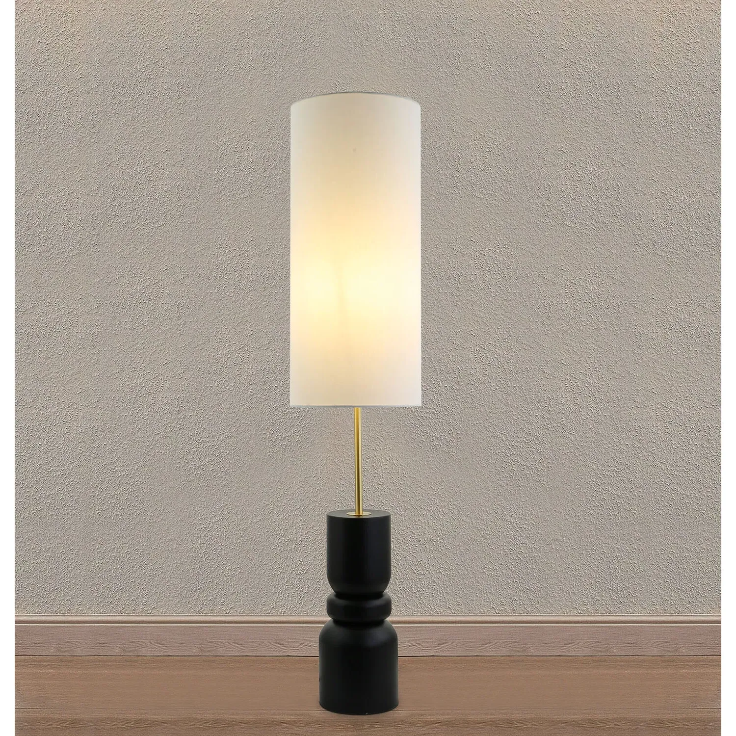 Ramona Floor Lamp - Black, Gold