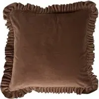 Raphael Ruffle Cushion - Cabernet