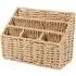 Rattan Desk Organiser - Brown