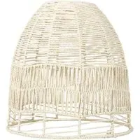 Rattan Effect Pendant Shade - Cream