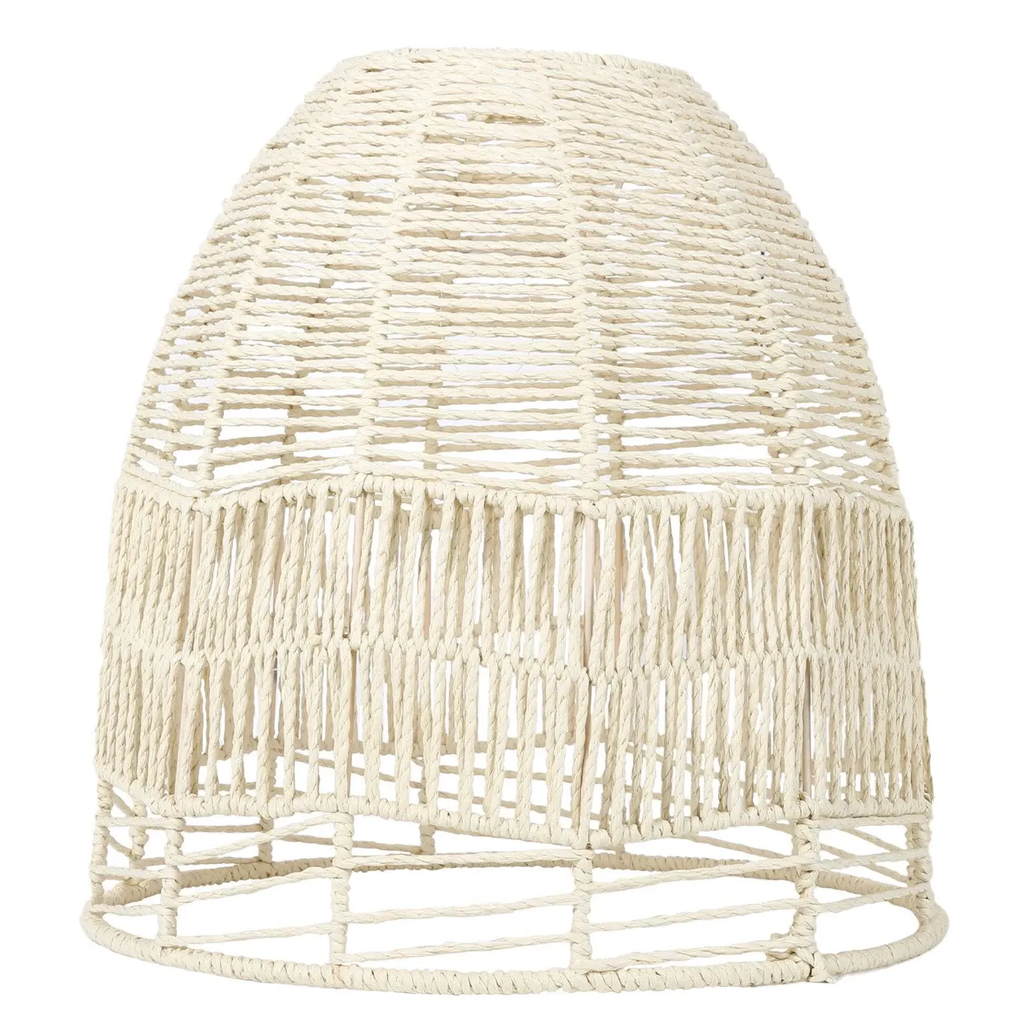 Rattan Effect Pendant Shade - Cream