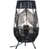 Rattan Effect Table Lamp - Black