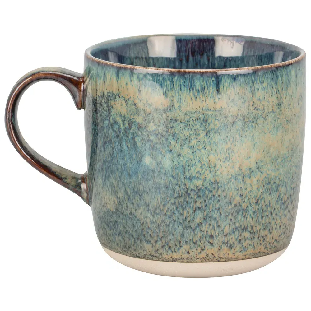 Reactive Glaze Barrel Mug - Stoneware