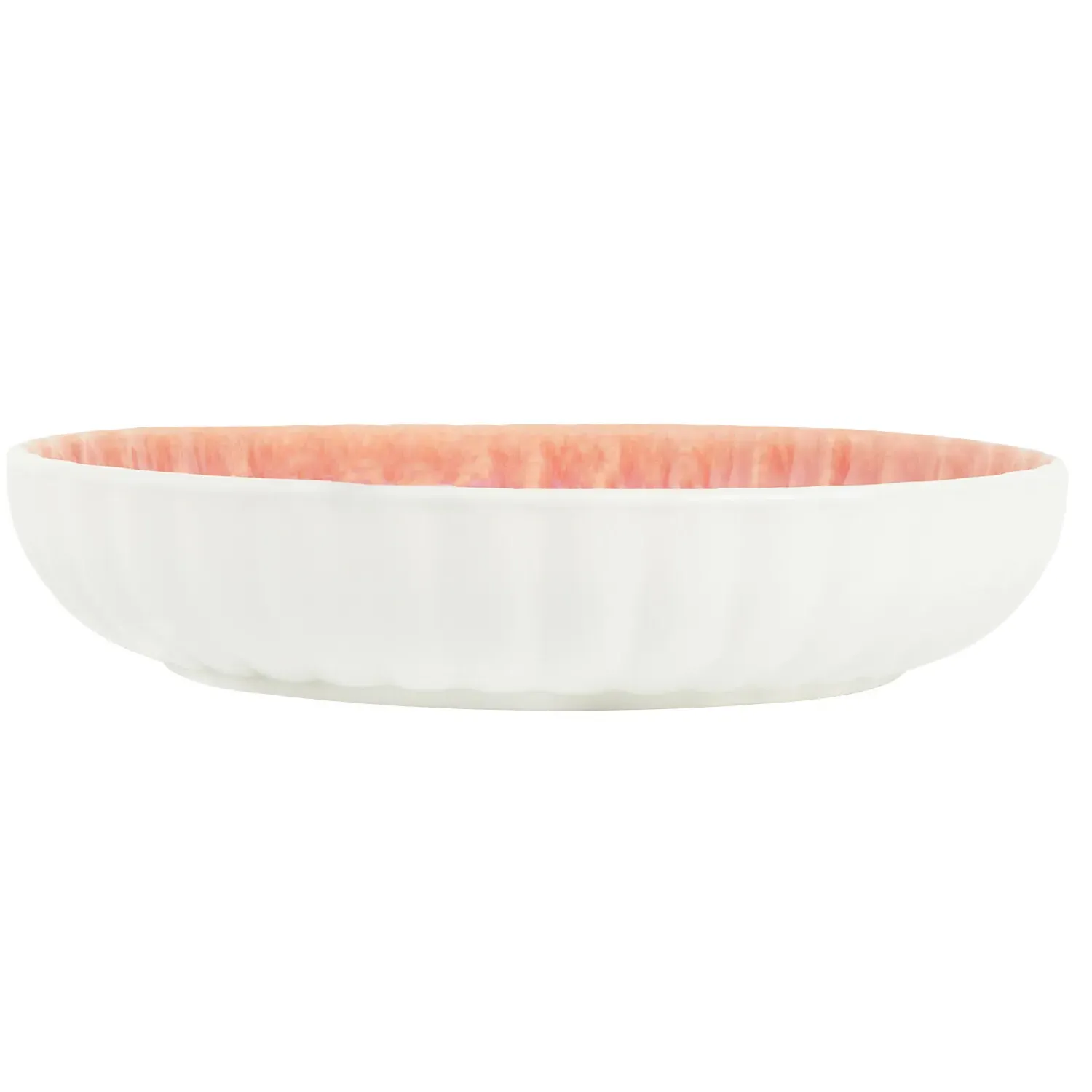 Reactive Glaze Serving Bowl - Pink