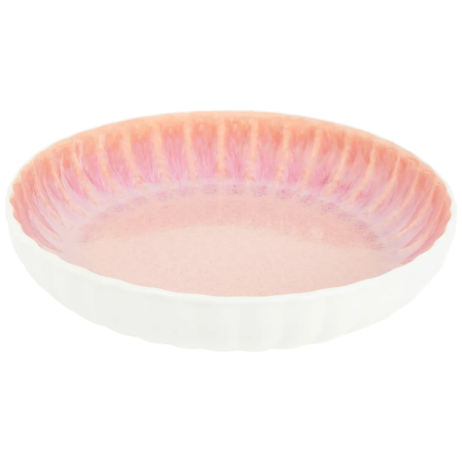 Reactive Glaze Serving Bowl - Pink