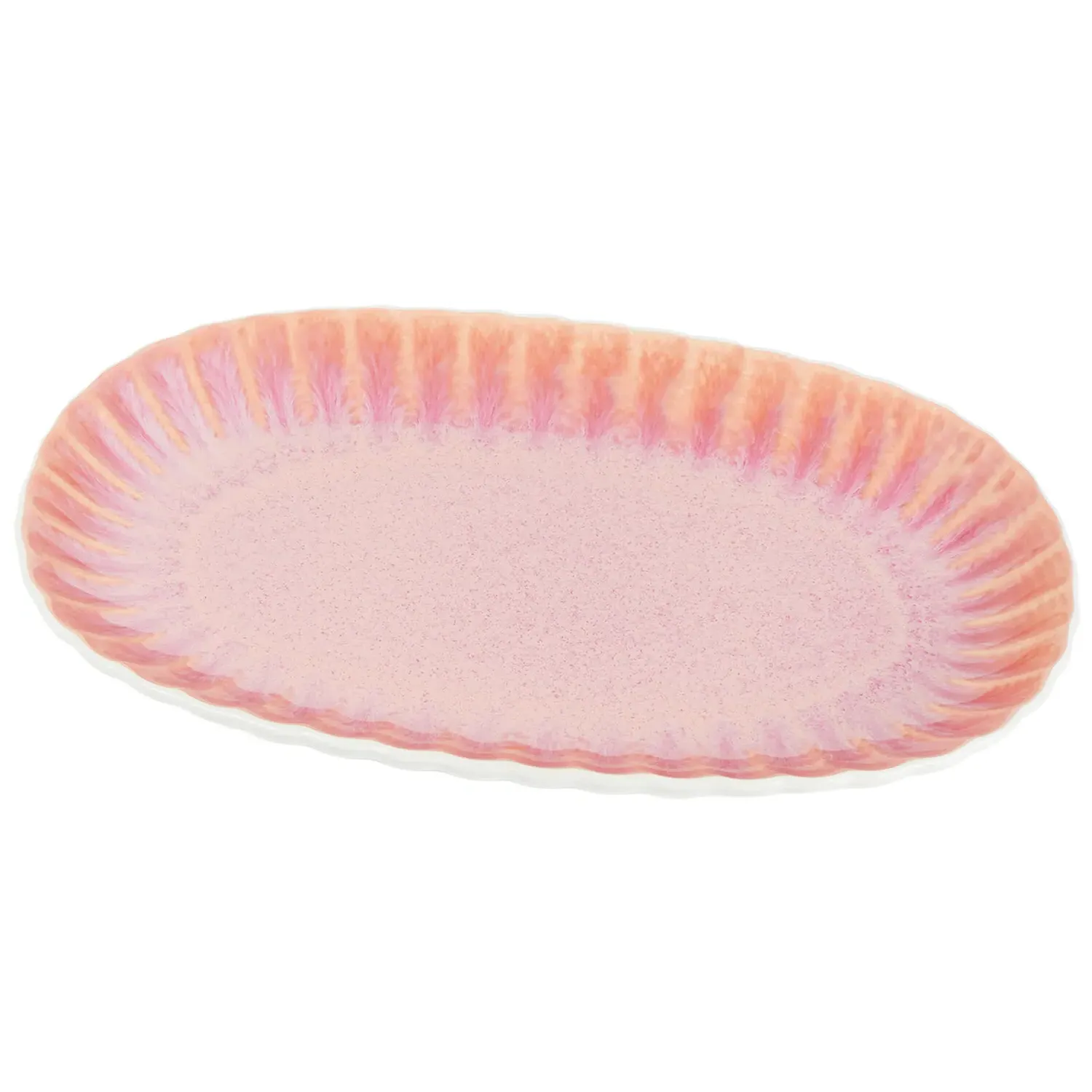 Reactive Glaze Serving Platter - Pink