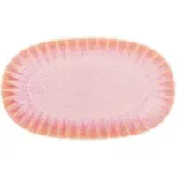 Reactive Glaze Serving Platter - Pink