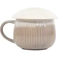 Reactive Glaze Soup Mug with Lid