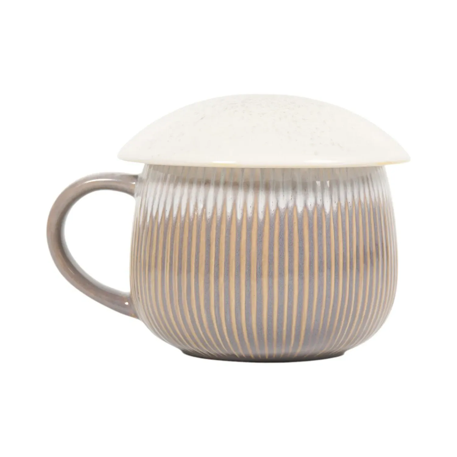 Reactive Glaze Soup Mug with Lid image