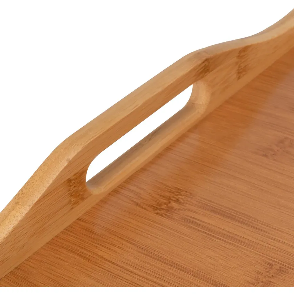 Rectangular Bamboo Bed Tray with Folding Legs