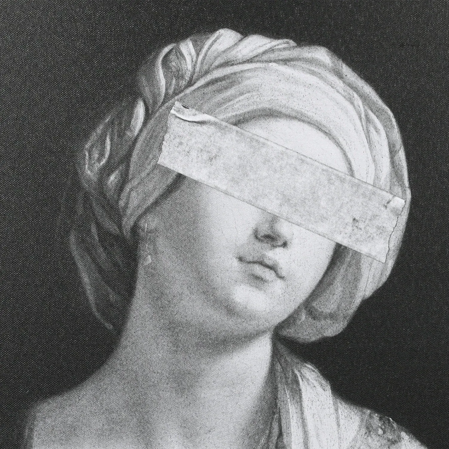 Regency Women Framed Canvas - Black