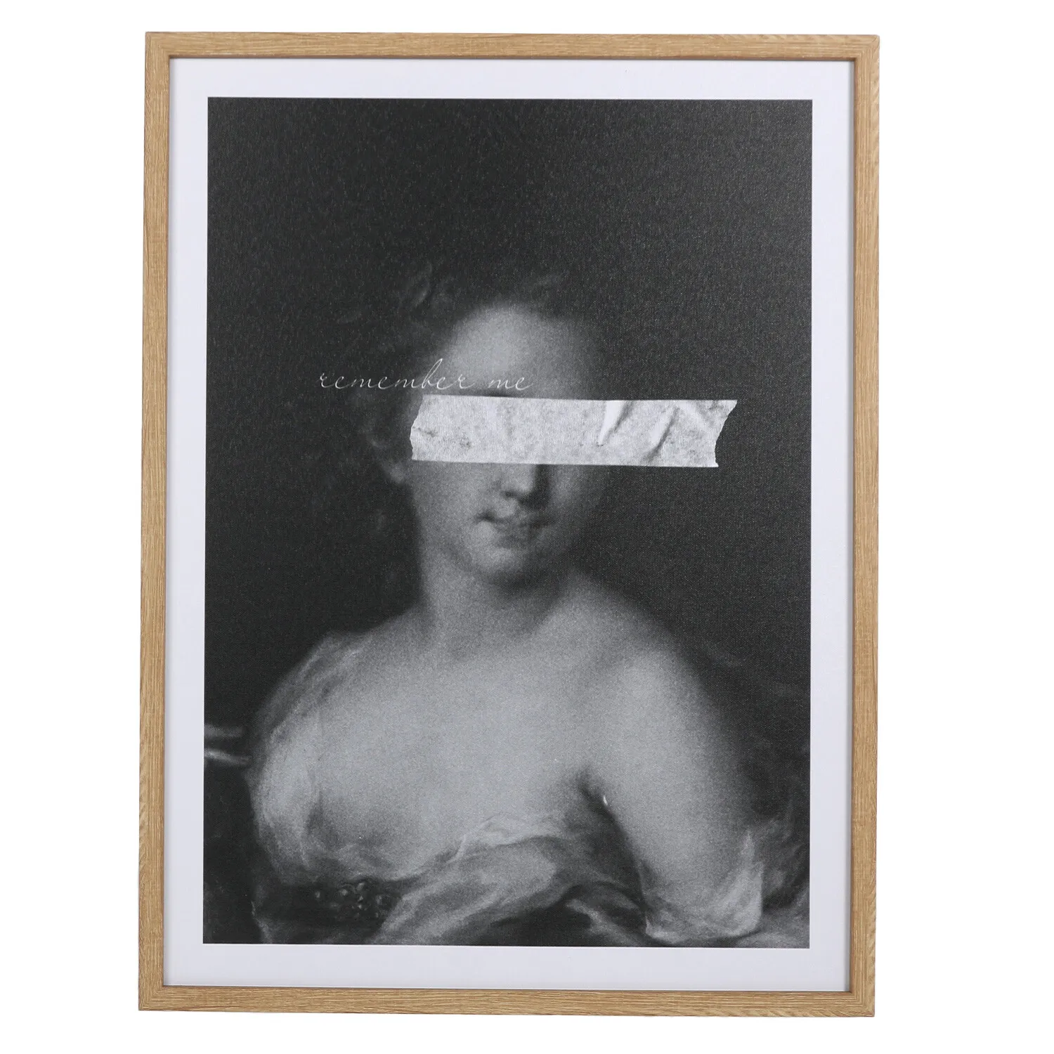 Regency Women Framed Canvas - Black