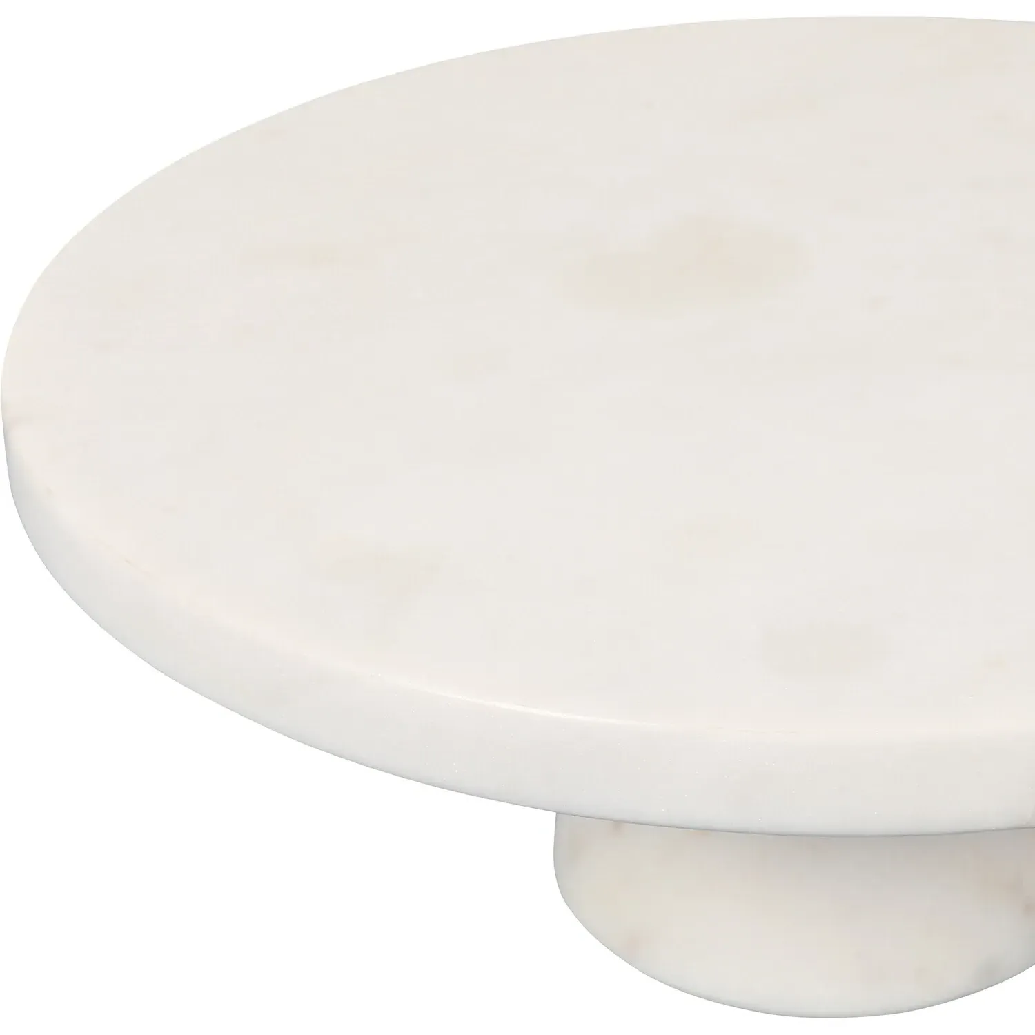 Regular Marble Cake Stand - White