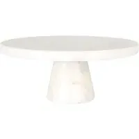 Regular Marble Cake Stand - White