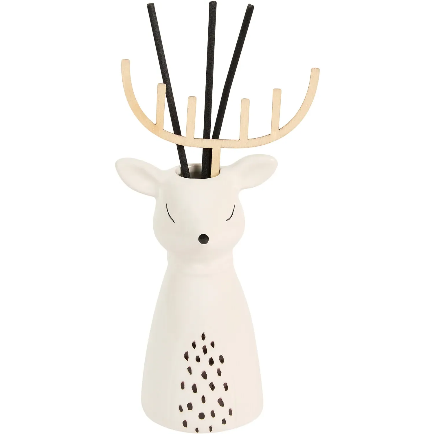 Reindeer Diffuser with Wooden Antlers - Ceramic image