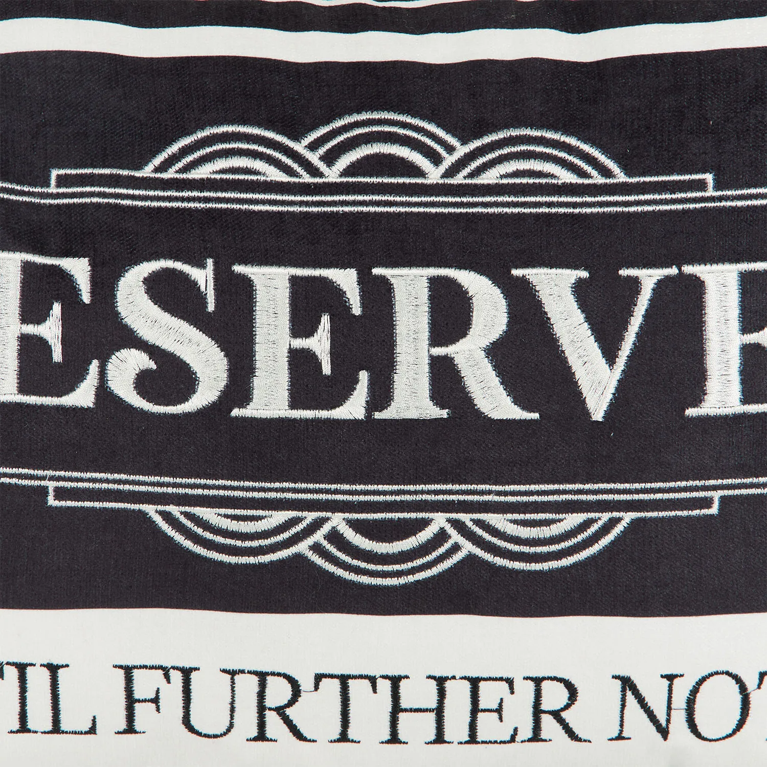 Reserved Until Further Notice Cushion - Black