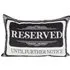 Reserved Until Further Notice Cushion - Black