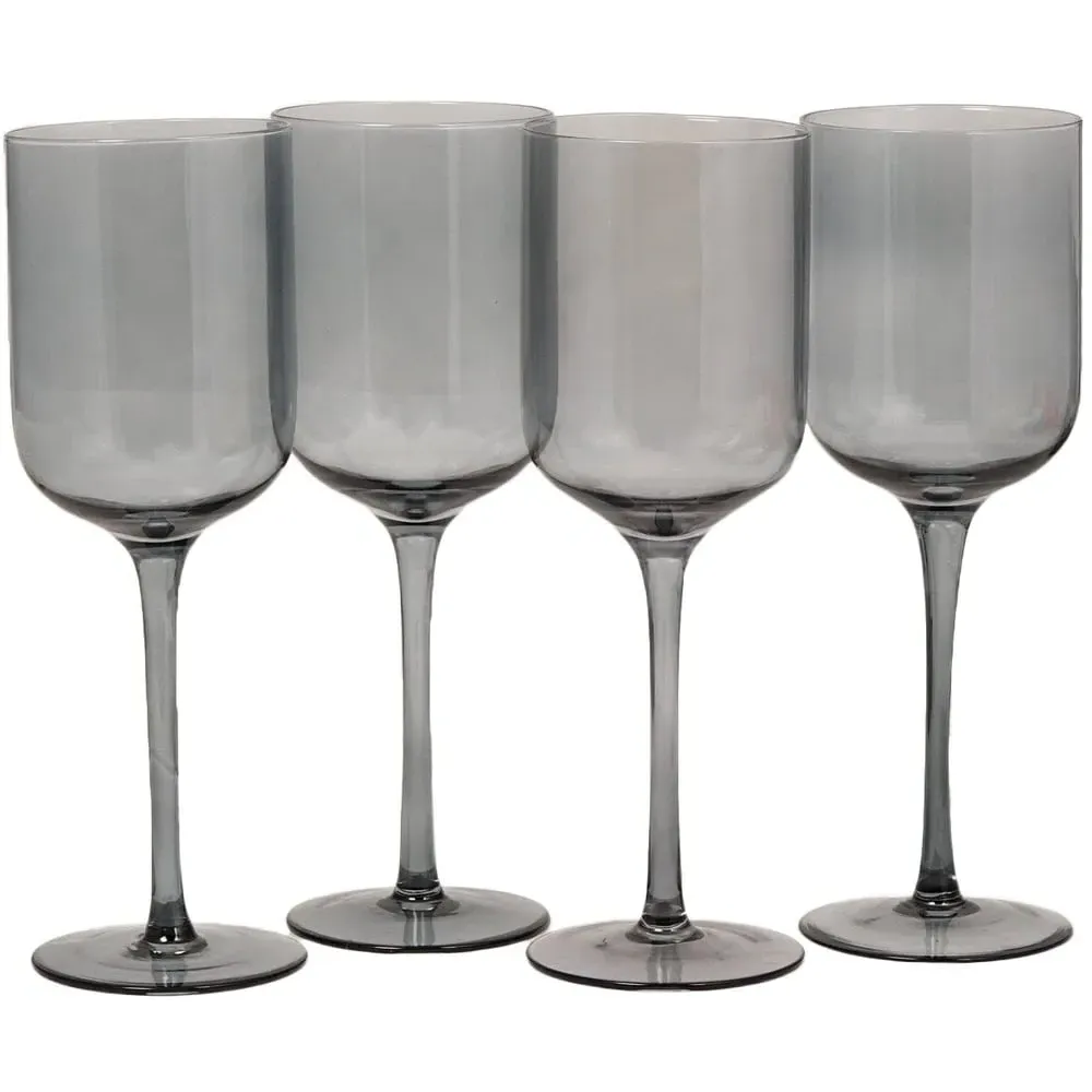 Retreat Set of 4 Wine Glasses - Smoke