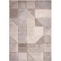 Retro Edge 120cm Round Rug - Natural