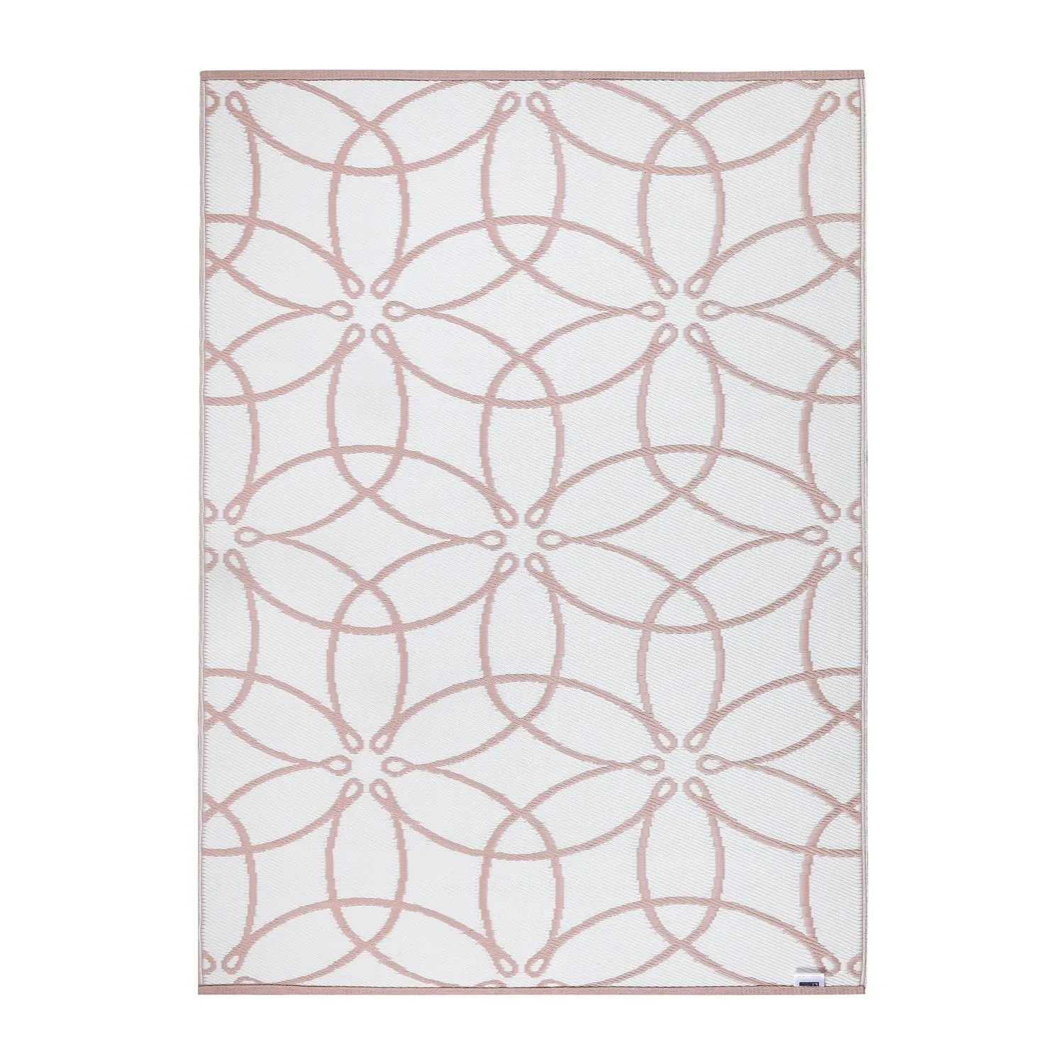 Retro Flower Outdoor Rug - Blush