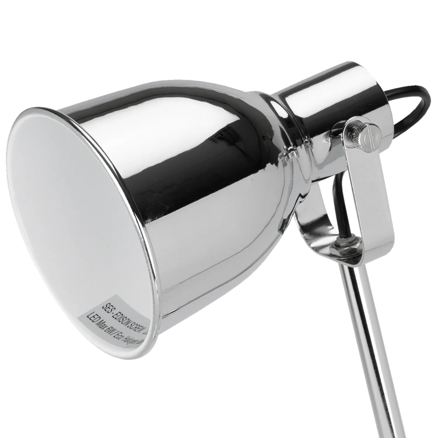 Retro Table Lamp Adjustable Height - Chrome