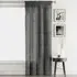 Rhodes Voile Panel Curtain - Charcoal