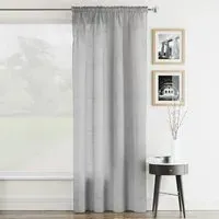 Rhodes Voile Panel Curtain - Silver
