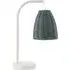 Rhyan Table Lamp with Rattan Shade - White